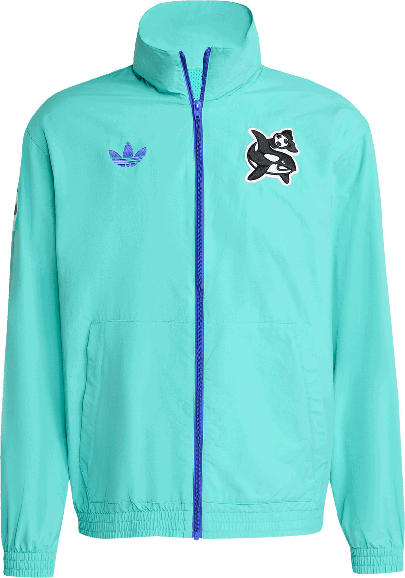 Vindjacka adidas Originals Originals Seattle Sounders FC Anthem Jacket Turkos | jm5026
