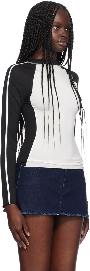 T-shirt Miaou Miaou Madeline Long Sleeve T-Shirt Vit | 7126TJBBLK, 1