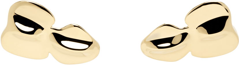Örhängen Acne Studios Acne Studios Croco Scale Brass Earrings Gul | C50462-