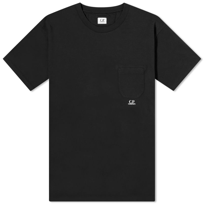 T-shirt C.P. Company Pocket Logo T-Shirt Svart | 16CMTS086A-005431G-999