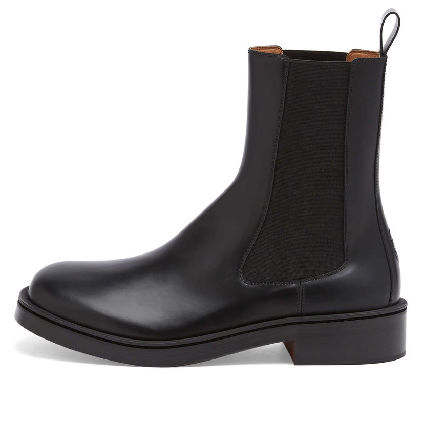 Sneakers och skor Alexander McQueen Leather Boot Svart | 809946-WIACN-1000