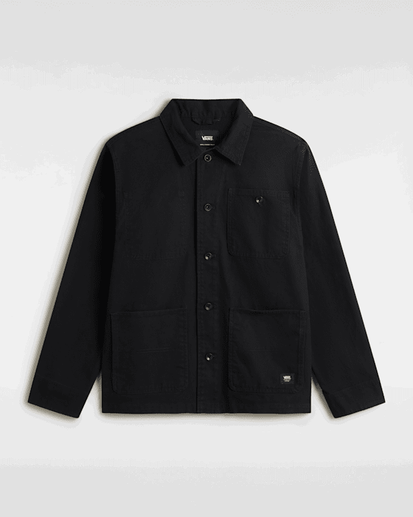 Jacka Vans Drill Chore Canvas Jacket Svart | VN000KV1BLK
