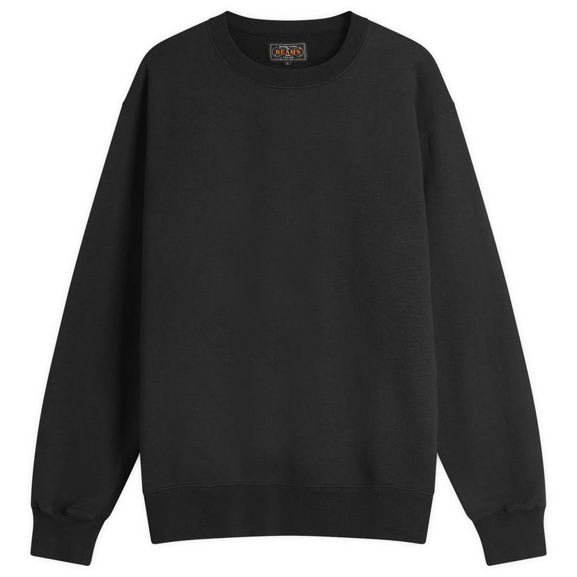 Sweatshirt BEAMS Men's Crewneck Sweatshirt, Size Large Svart | 3813-0191-103-19