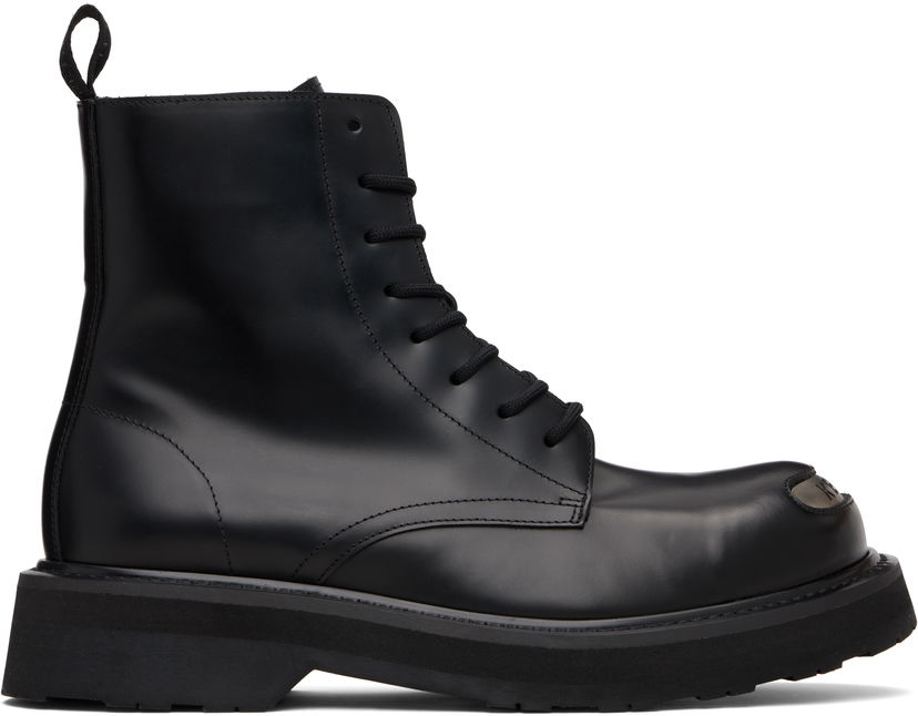 Sneakers och skor KENZO Kenzo Paris KENZOSMILE Lace-Up Boots Svart | FF65BT111L52