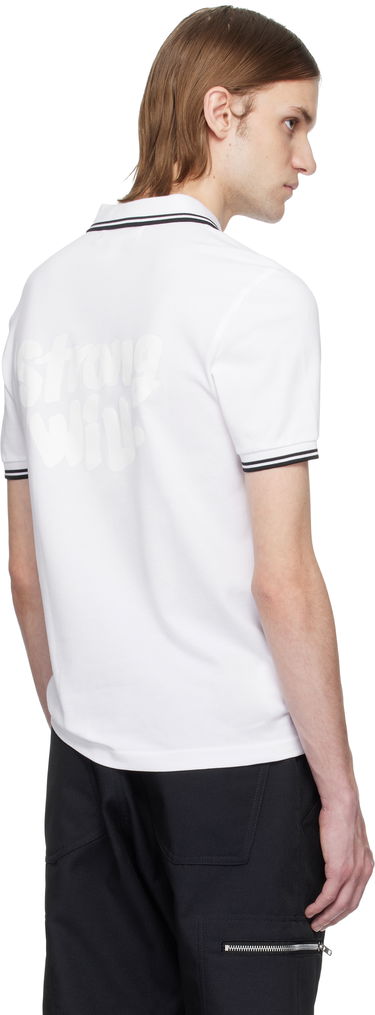 Polotröja Comme des Garçons Comme des Garçons Shirt Fred Perry Edition 'Strong Will' Polo Vit | FO-T502-051, 2