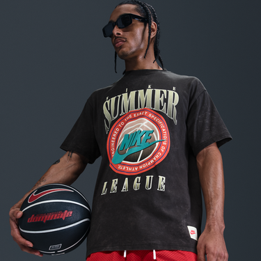 T-shirt Nike Max90 Summer League Basketball T-Shirt Svart | HJ3434-010, 4