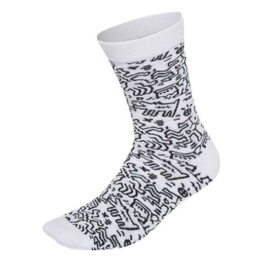 Strumpor adidas Originals Crossover Graffiti Pattern Socks Vit | HC7209, 0