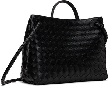 Handväska Bottega Veneta Navy Medium Andiamo Bag Svart | 766016 VCPP1, 2