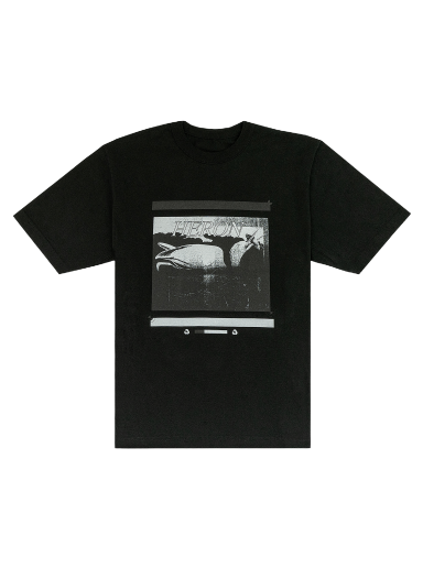 T-shirt HERON PRESTON Misprinted Tee Svart | HMAA032S23JER0061010