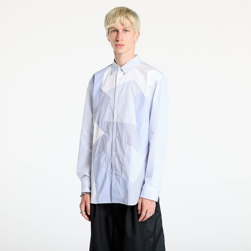 Skjorta Comme des Garçons SHIRT Woven Shirt White/ Stripe Blå | FN-B027 White