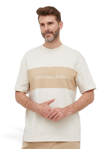 T-shirt CALVIN KLEIN Tee Beige | J30J323760