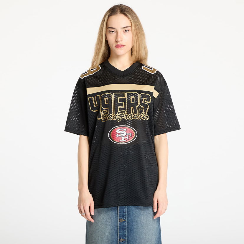 Jersey New Era New Era NFL San Francisco 49ers Mesh Graphic Jersey Svart | 60596390