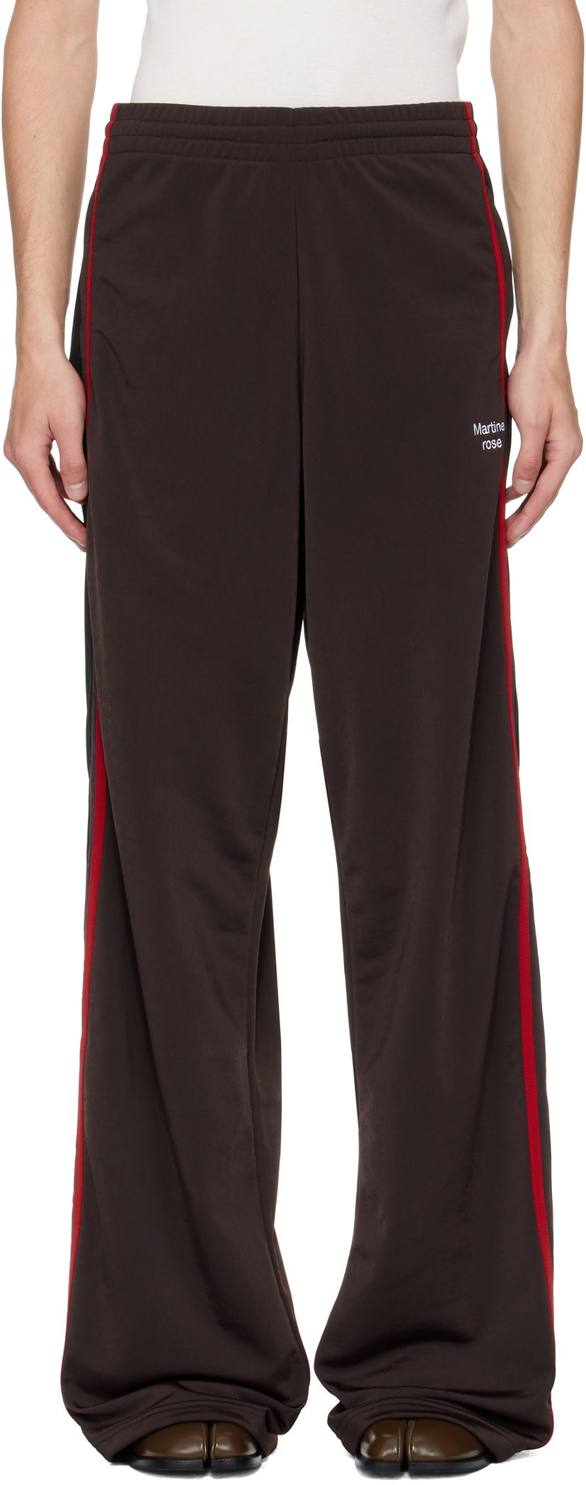 Träningsbyxor Martine Rose Martine Rose Wide Leg Track Pants Brun | 167JT12722