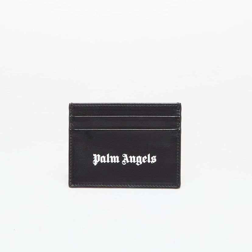 Plånbok Palm Angels Classic Logo Card Holder Black/ White Universal Svart | PMND017C99LEA0021001