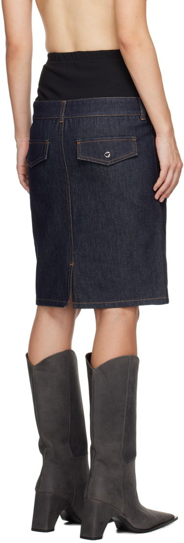 Kjol Coperni Coperni Hybrid Denim Midi Skirt Blå | COPJ62F2011, 2