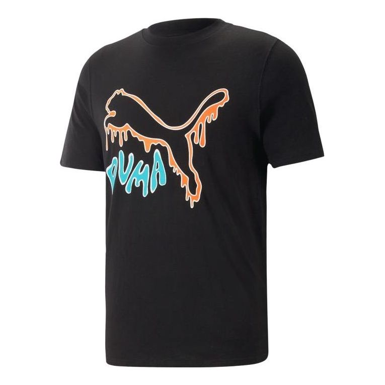 T-shirt Puma Melted Cat Graphic T-Shirt Svart | 622554-01, 0