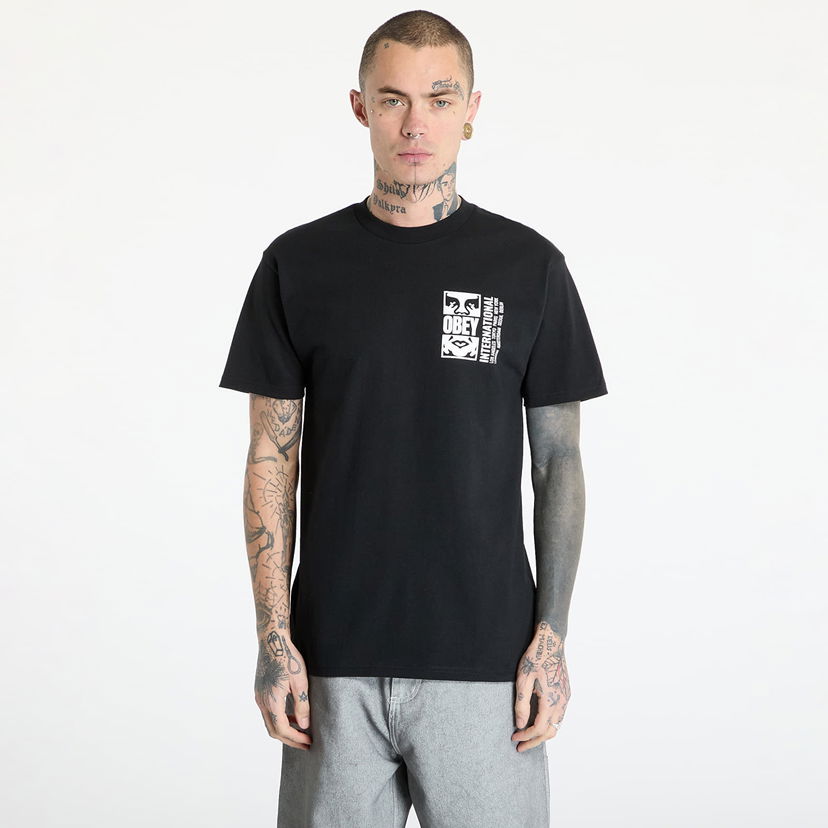 T-shirt OBEY OBEY Icon Split T-Shirt Svart | 165263693-BLK