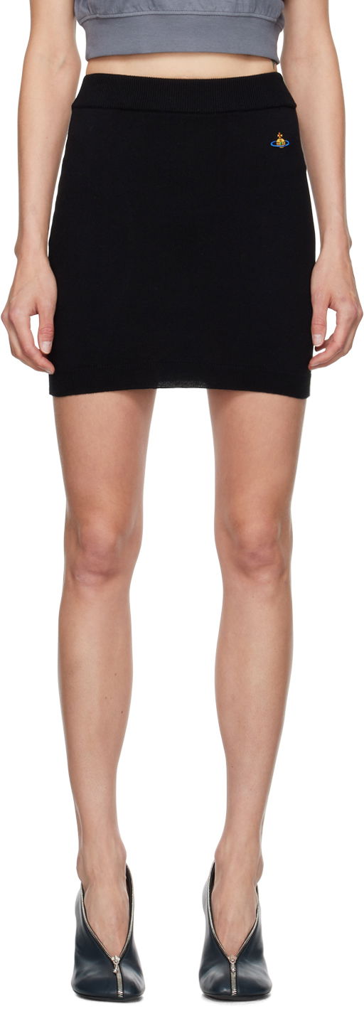 Kjol Vivienne Westwood Knit Miniskirt Svart | 1802000Q-Y001V-