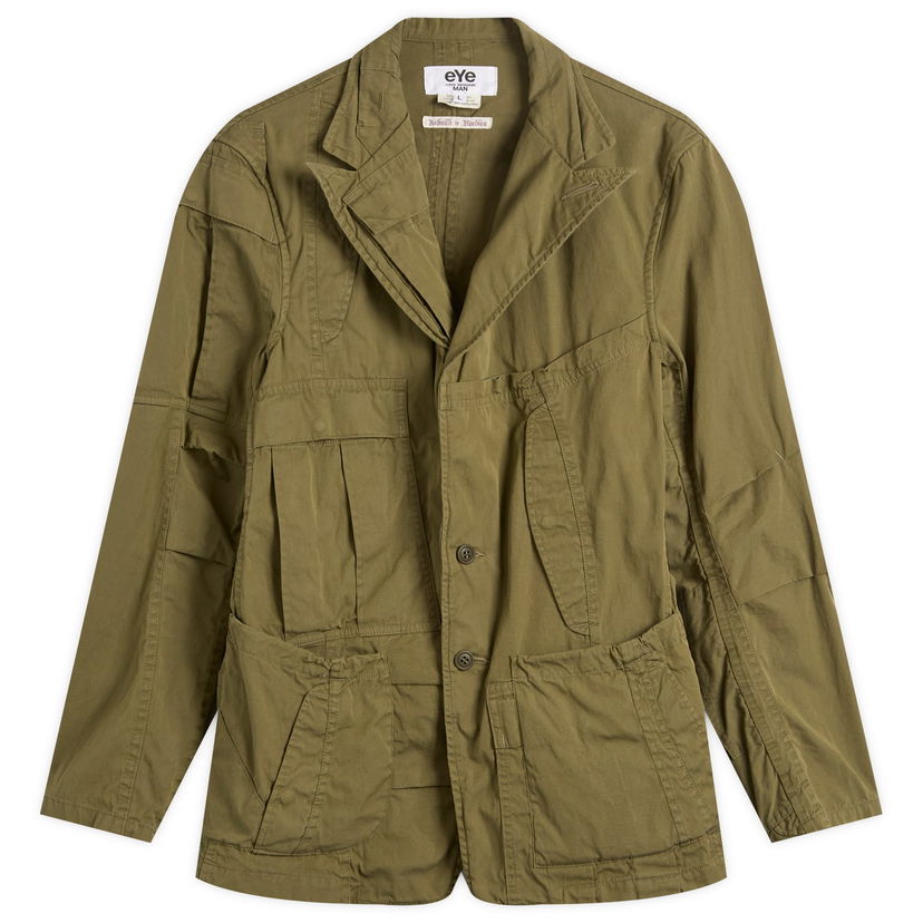 Jacka Junya Watanabe Junya Watanabe MAN x Needles Cotton Nylon Oxford Jacket, Size Medium Grön | WP-J901-100-1