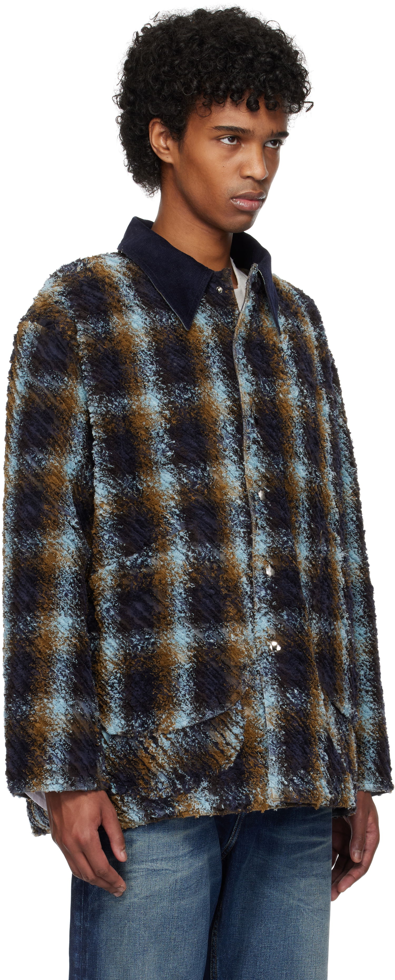 Jacka Collina Strada Collina Strada Plaid Fleece Stable Jacket Flerfärgad | XX5007, 1