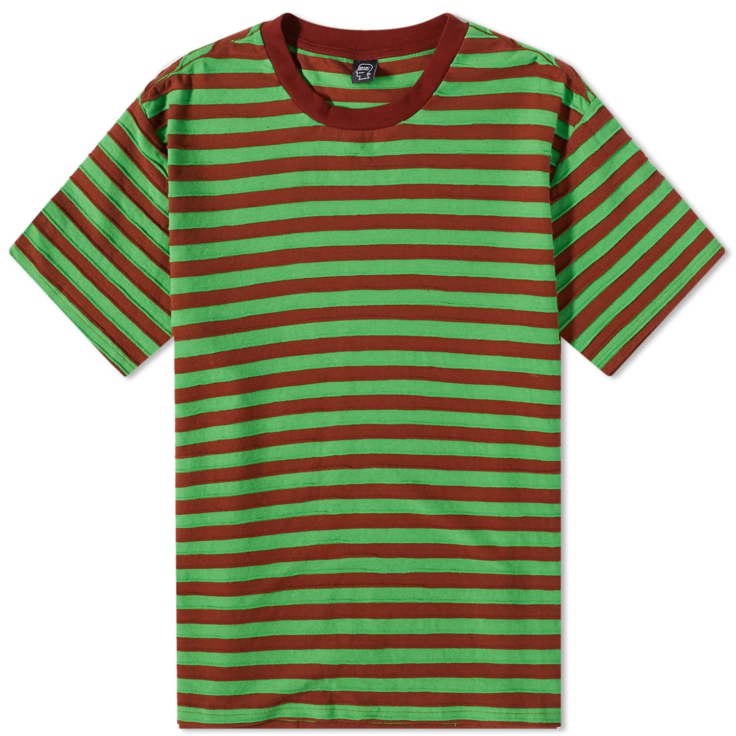 T-shirt Brain Dead Denny Blaine Striped Tee Grön | BDP23T00003133GR16, 0