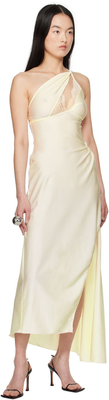 Klä Coperni Coperni Asymmetric Maxi Dress Gul | COPR135F5001, 3