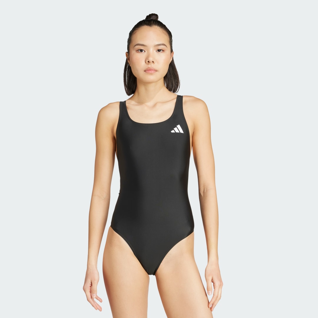 Badkläder adidas Performance V-Back One-Piece Swimsuit Svart | JM8152, 0
