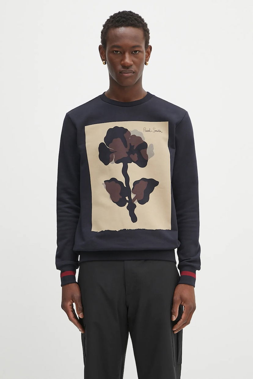 Sweatshirt Paul Smith Paul Smith Floral Print Sweatshirt Mörkblå | M1R.302S.TP4930
