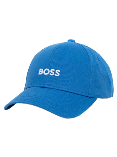 Keps BOSS Cotton-twill Six-panel Cap with Embroidered Logo Blå | 50495121
