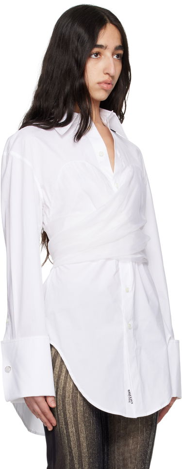 Skjorta Jean Paul Gaultier Jean Paul Gaultier Long Draped Shirt Vit | 25/34-F-CH082-C071-01, 1