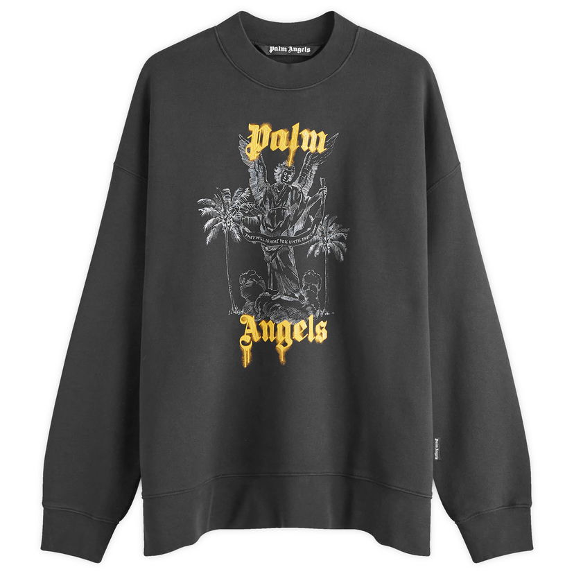 Sweatshirt Palm Angels Crewneck Sweatshirt Svart | PMBA026F24FLE0061022