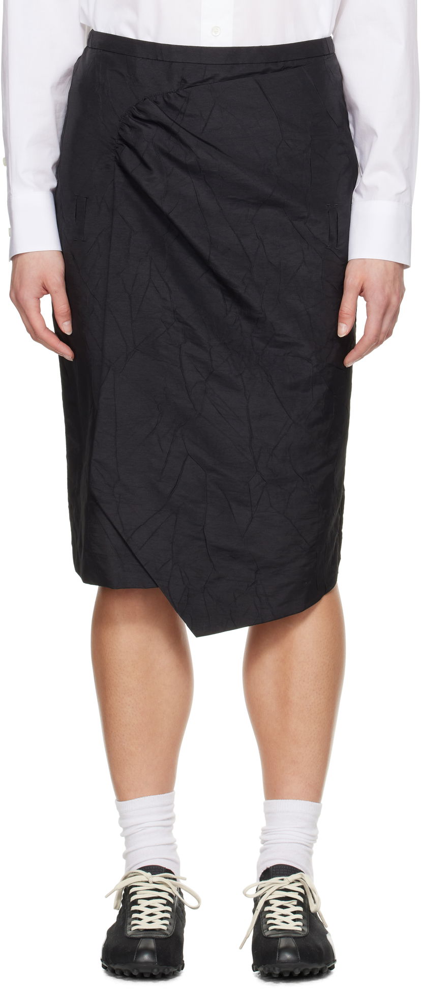 Kjol ADER ERROR ADER error Midi Skirt Svart | BO01SSSK0201BK