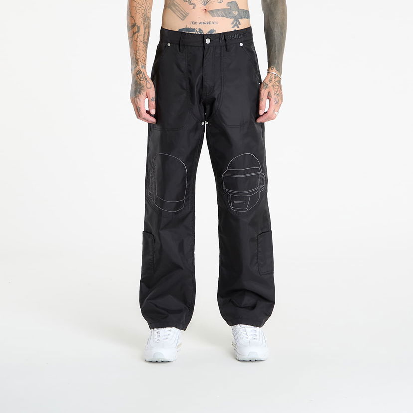 Byxor Pleasures PLEASURES Daft Club Helmets Nylon Work Pants Svart | P25DP009-BLACK