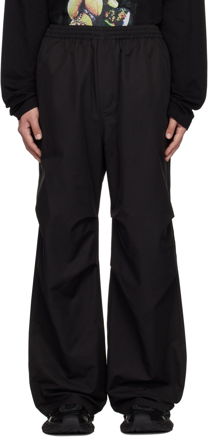 Träningsbyxor We11done We11done Logo Track Pants Svart | WD-PT0-25-289-M-BK