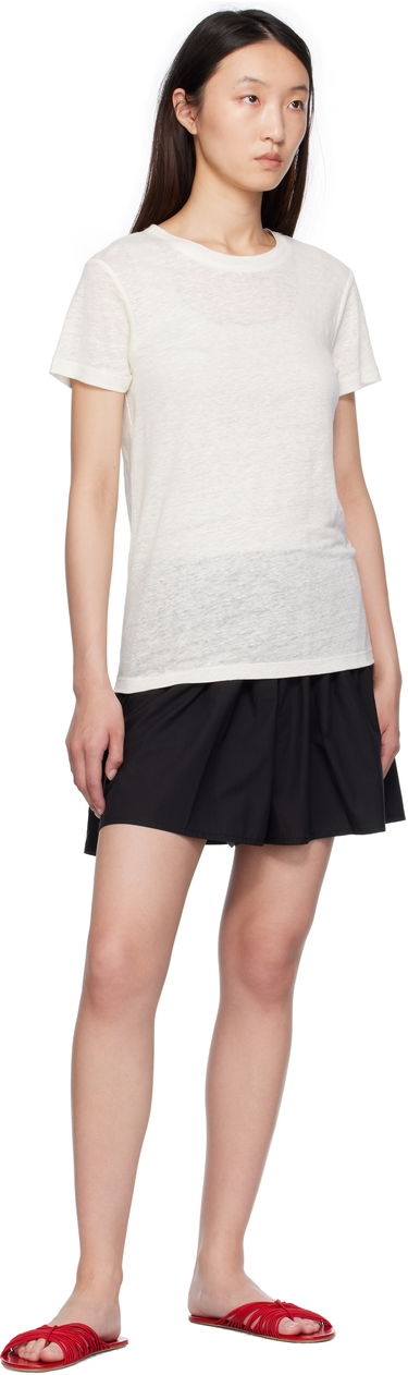 T-shirt Baserange Baserange Sevinc T-Shirt Vit | TOST-JL-SU25, 3