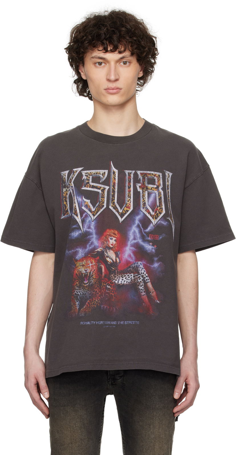 T-shirt Ksubi Ksubi Kingdom Ekcess Graphic T-Shirt Grå | MSP25TE029