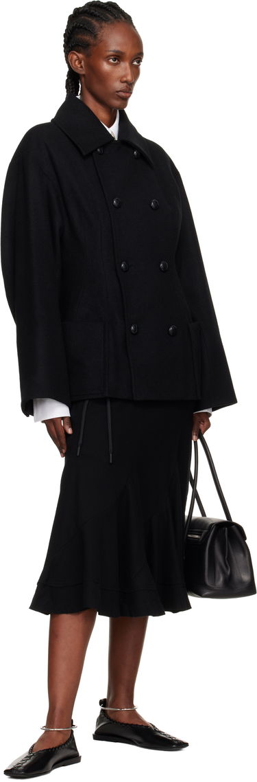 Kjol Yohji Yamamoto Yohji Yamamoto Eringi Midi Skirt Svart | FM-S50-102, 3