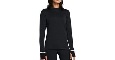 Sweatshirt Under Armour Qualifier Cold Svart | 1379343-001, 1
