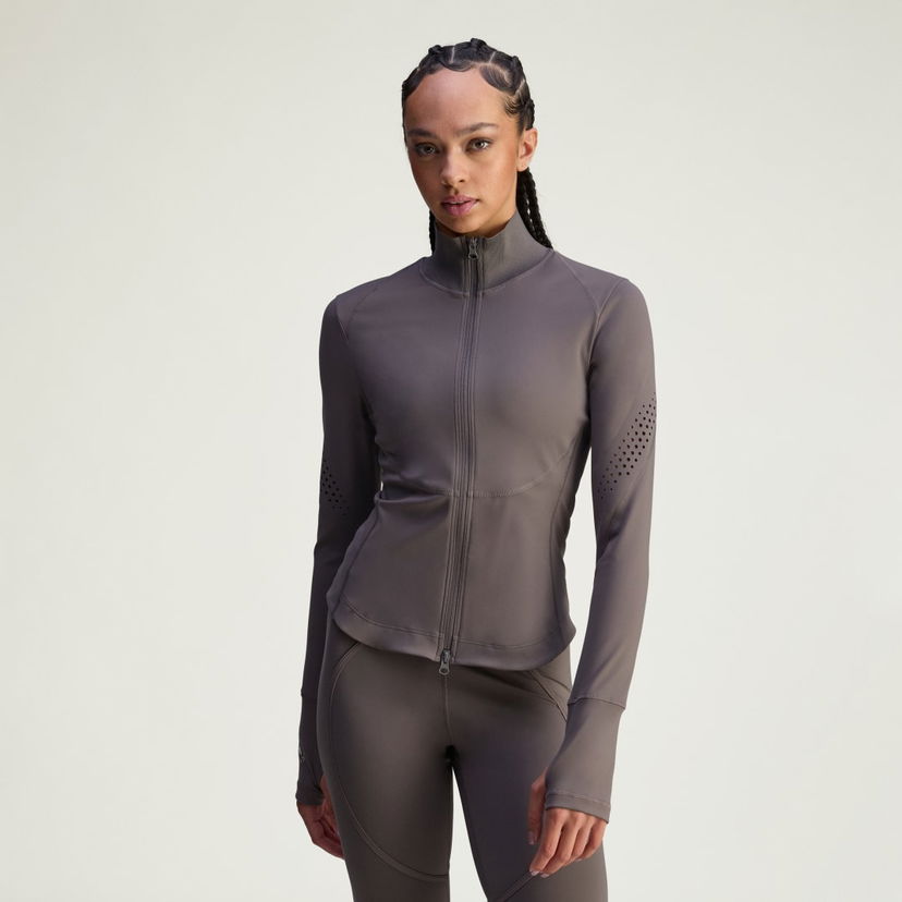 Jacka adidas Performance Stella McCartney Perforated Training Jacket Grå | JW4553