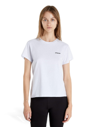 T-shirt Patagonia P-6 Logo Responsibili T-Shirt Vit | 37567