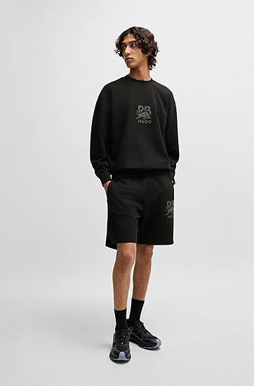 Shorts BOSS HUGO x Red Bull Cotton-Terry Shorts Svart | 50542809, 1