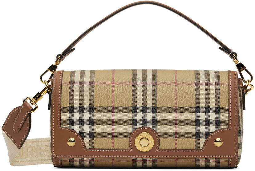 Kläder Burberry Beige Small Note Crossbody Bag Beige | 8092048