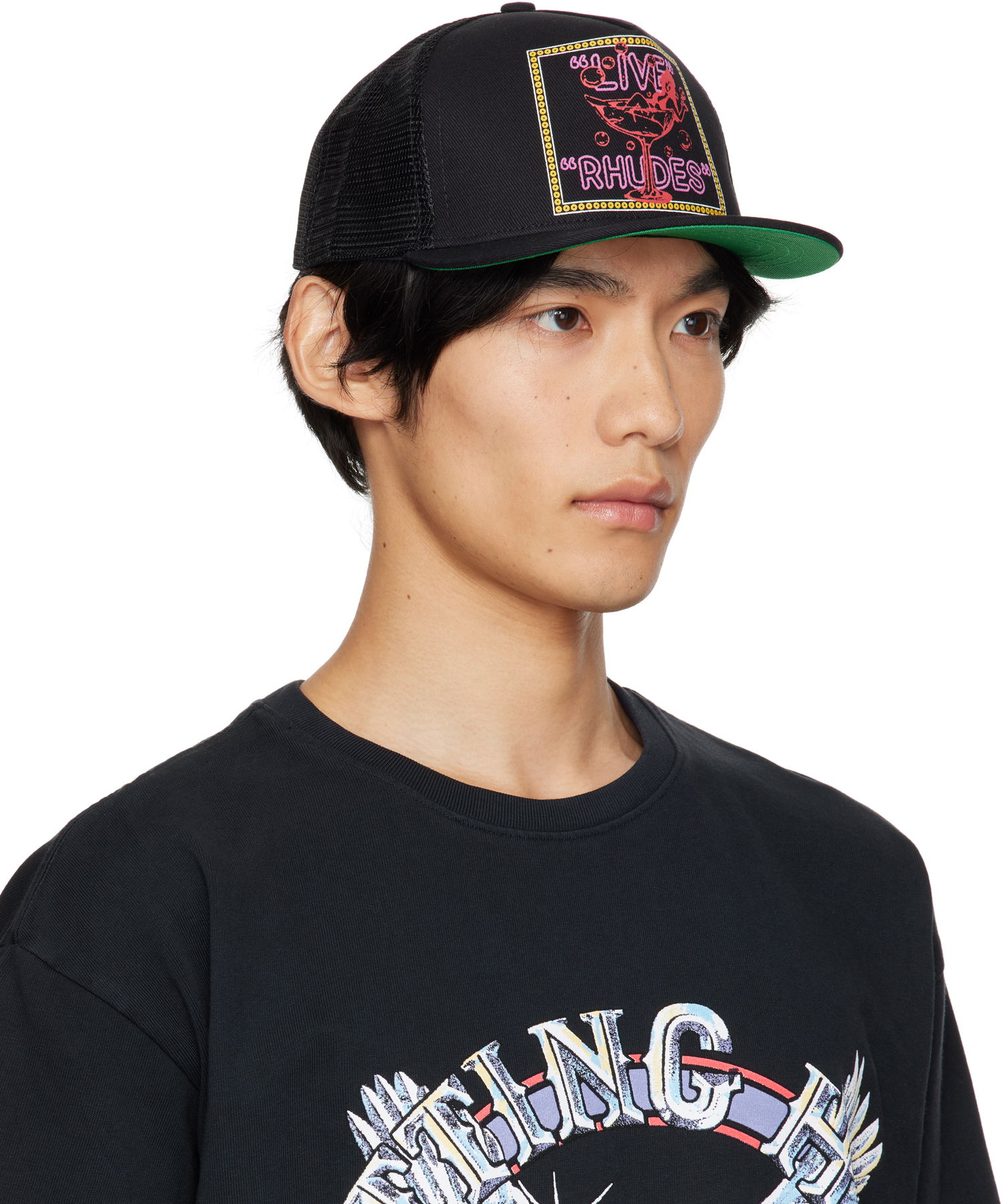 Keps Rhude Rhude 'Live Rhudes' Trucker Hat Svart | RHPF25HA01747, 1