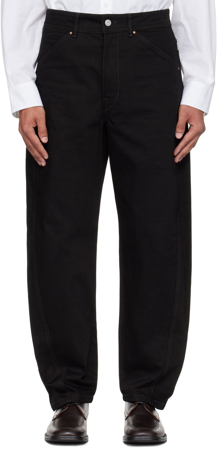 Jeans LEMAIRE Lemaire Twisted Workwear Jeans Svart | PA1102 LD1055