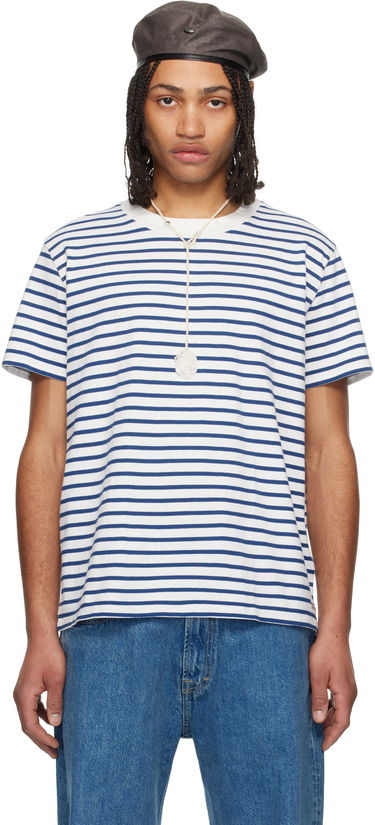 T-shirt OUR LEGACY OUR LEGACY Bliss Striped T-Shirt Vit | M2256BG, 0