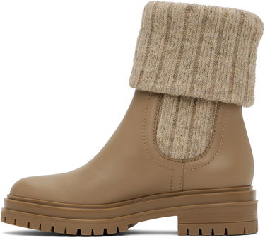 Sneakers och skor Gianvito Rossi Gianvito Rossi Chalet Knit Ankle Boots Beige | G72929-20GOM-CKH, 2