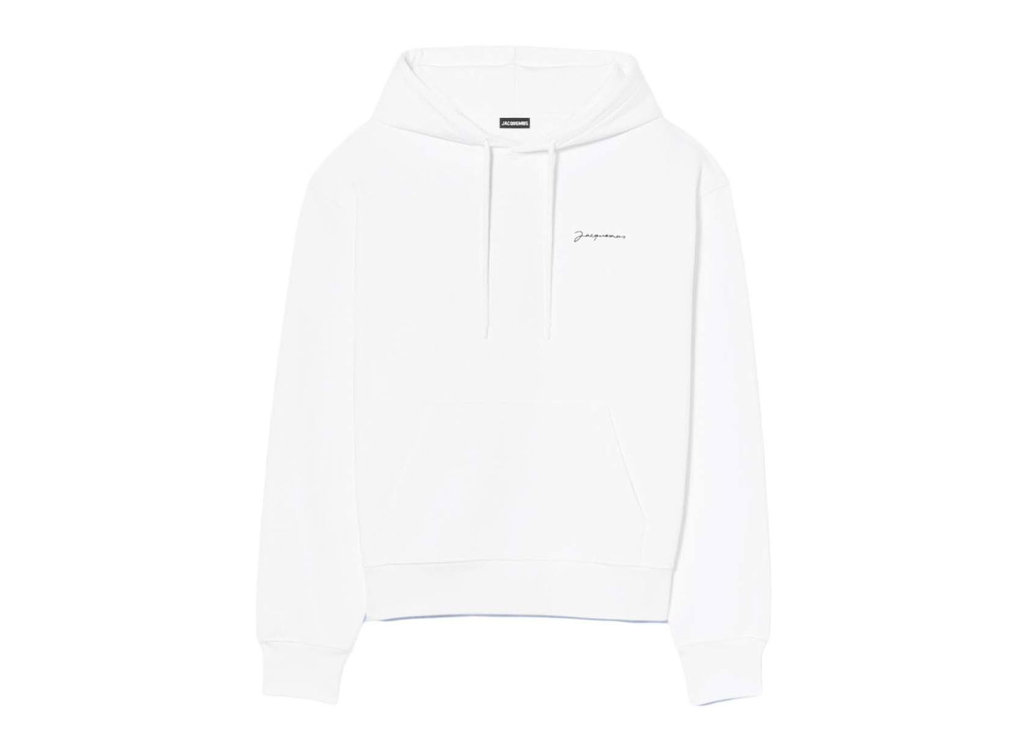 Sweatshirt Jacquemus Le Sweatshirt Brode Embroidered Logo Hoodie Vit | 216JS300-2210 100, 0
