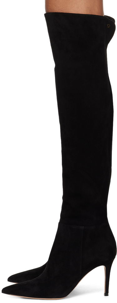 Sneakers och skor Gianvito Rossi Jules Suede Tall Boots Svart | G80222.85RIC.C45, 2
