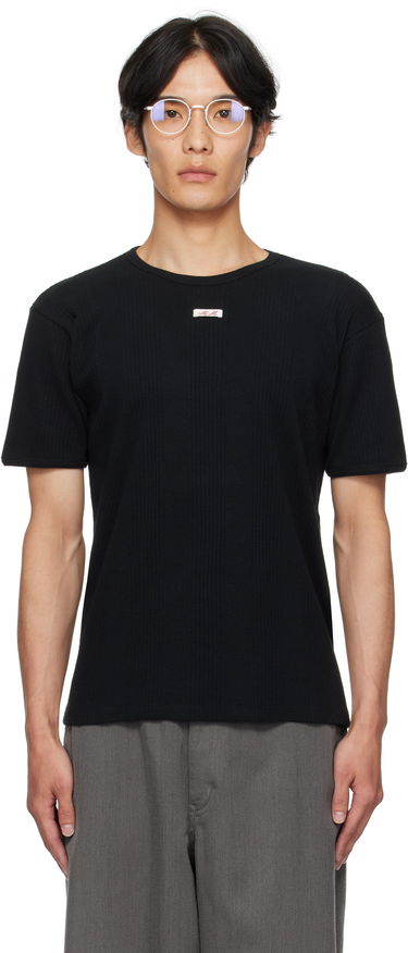 T-shirt Maison Margiela Ribbed T-shirt Svart | S67GC0041 S24430, 0