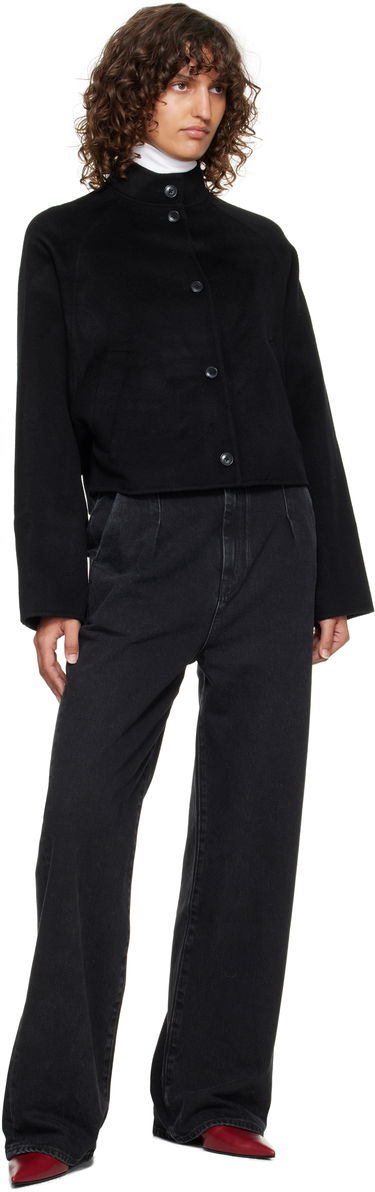 Jacka Loulou de Saison Loulou de Saison Nyma Cropped Wool Jacket Svart | NYMA, 3